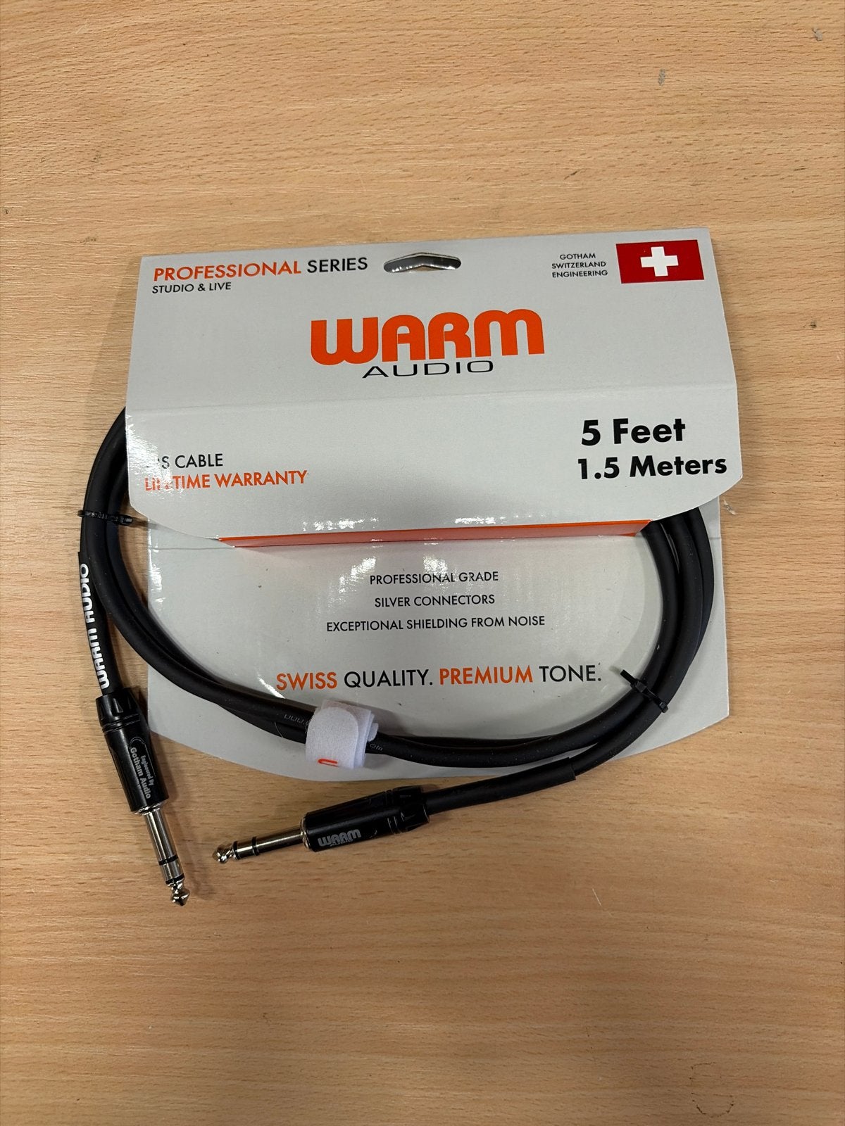 Warm Audio TRS Kabel 1.5 Meter - Professionele Serie, Muziek en Instrumenten, Nieuw, Ophalen of Verzenden, Nvt, Instrument