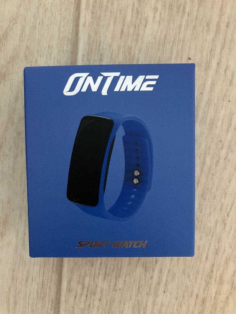 Ontime sport watch, Gebruikt, Blauw, Ophalen of Verzenden, Ontime