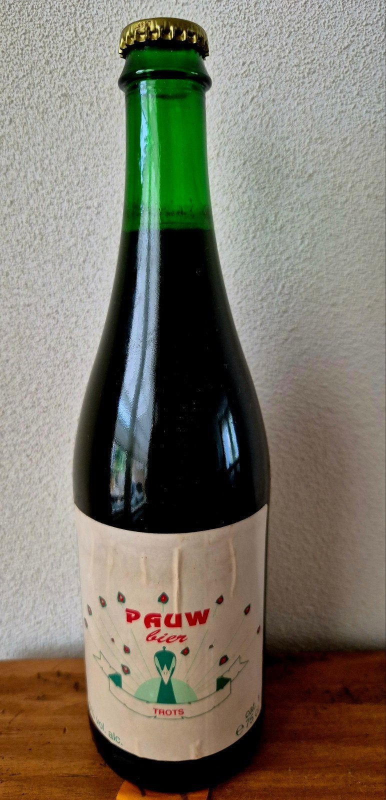 0,75 ltr fles Pauw Bier - Trots, amberkleurig bier Ommen, Ophalen of Verzenden, Zo goed als nieuw, Flesje(s), Overige merken