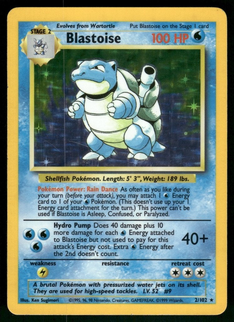 Blastoise 2/102 - Base (NM), Verzenden, Gebruikt