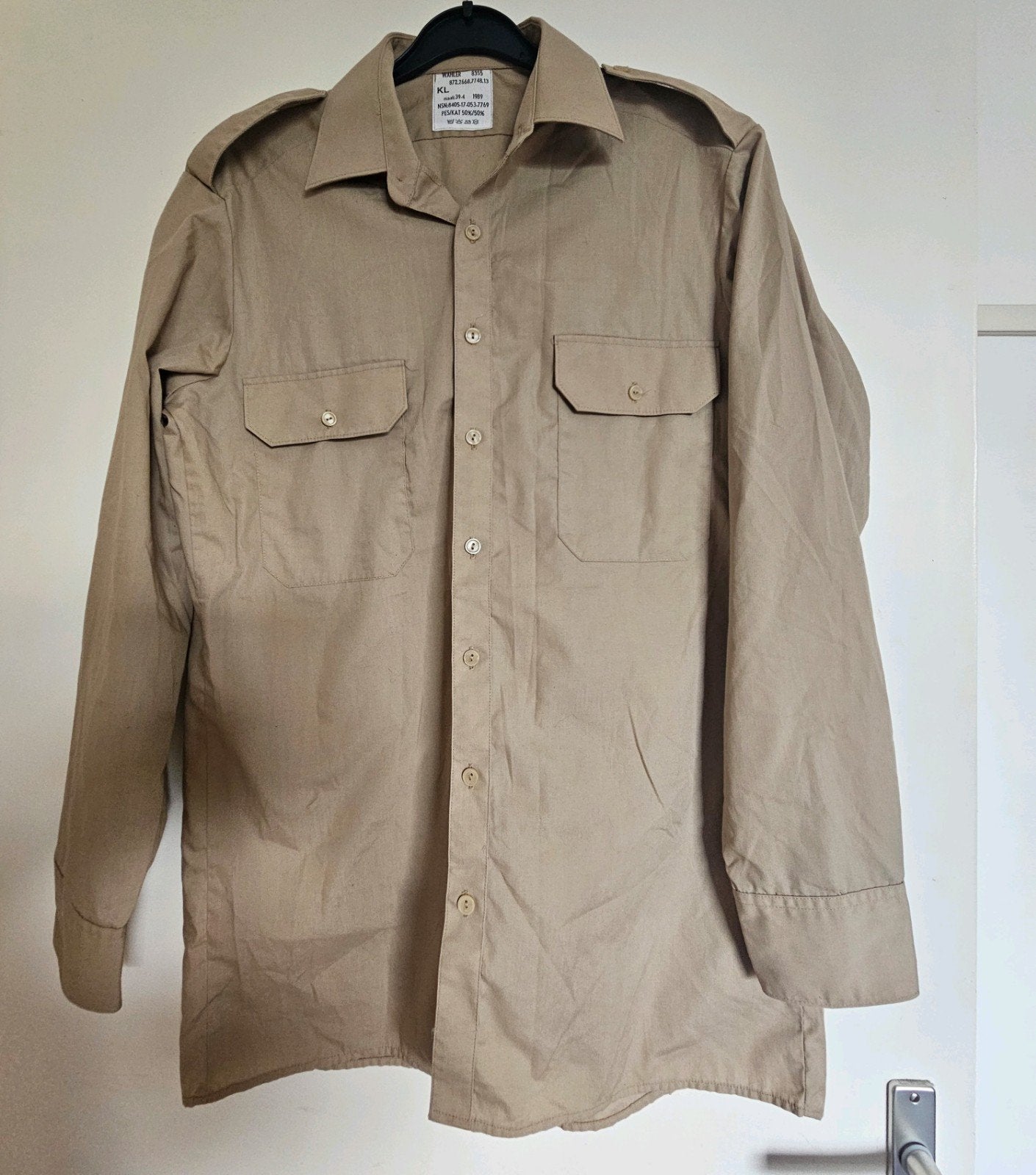 KL overhemd DT maat 39-4, Ophalen of Verzenden, Landmacht, Nederland, Kleding of Schoenen