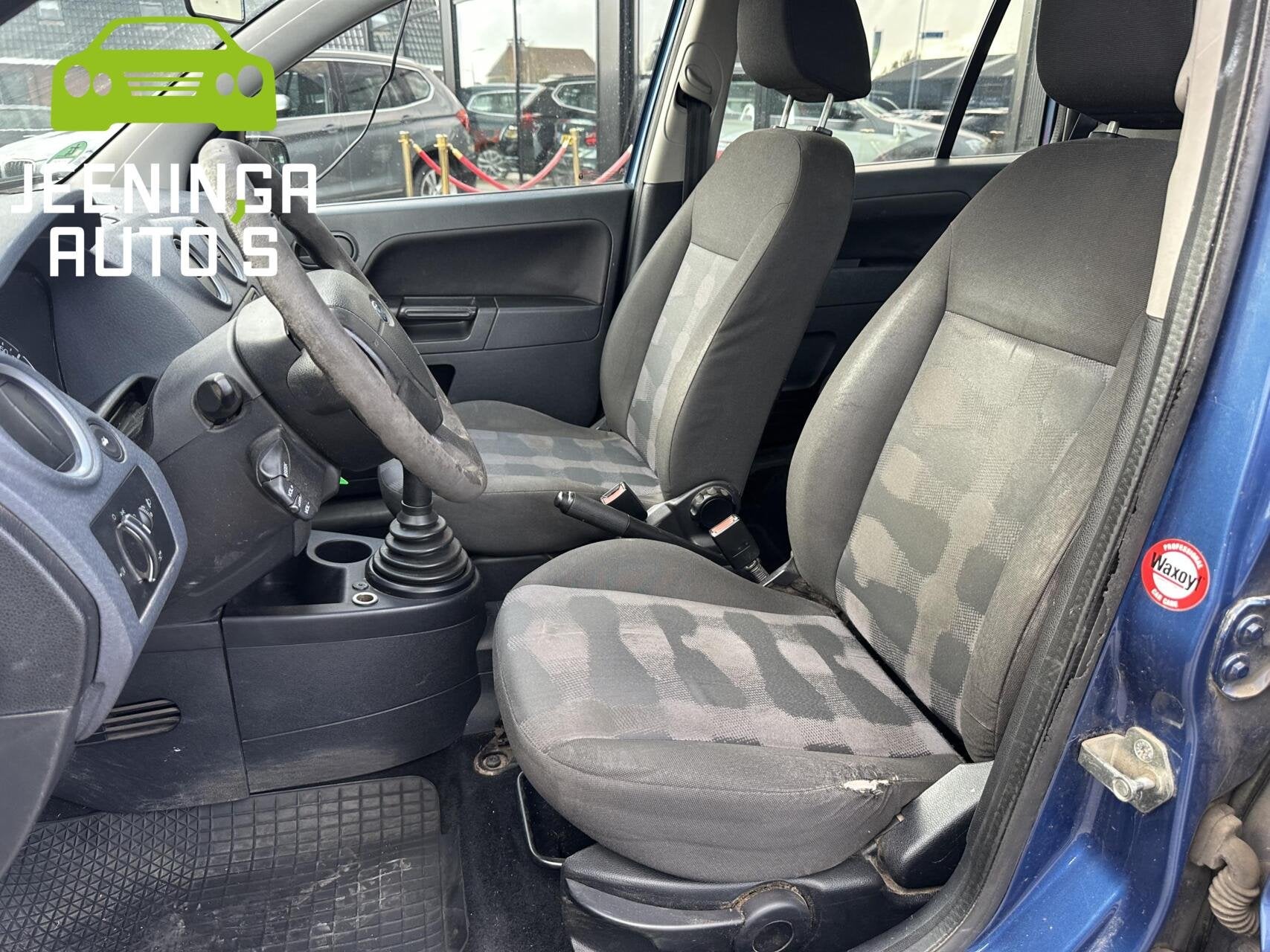Ford Fusion 1.4-16V |Airco|Trekhaak, Auto's, Voorwielaandrijving, Gebruikt, Zwart, Blauw