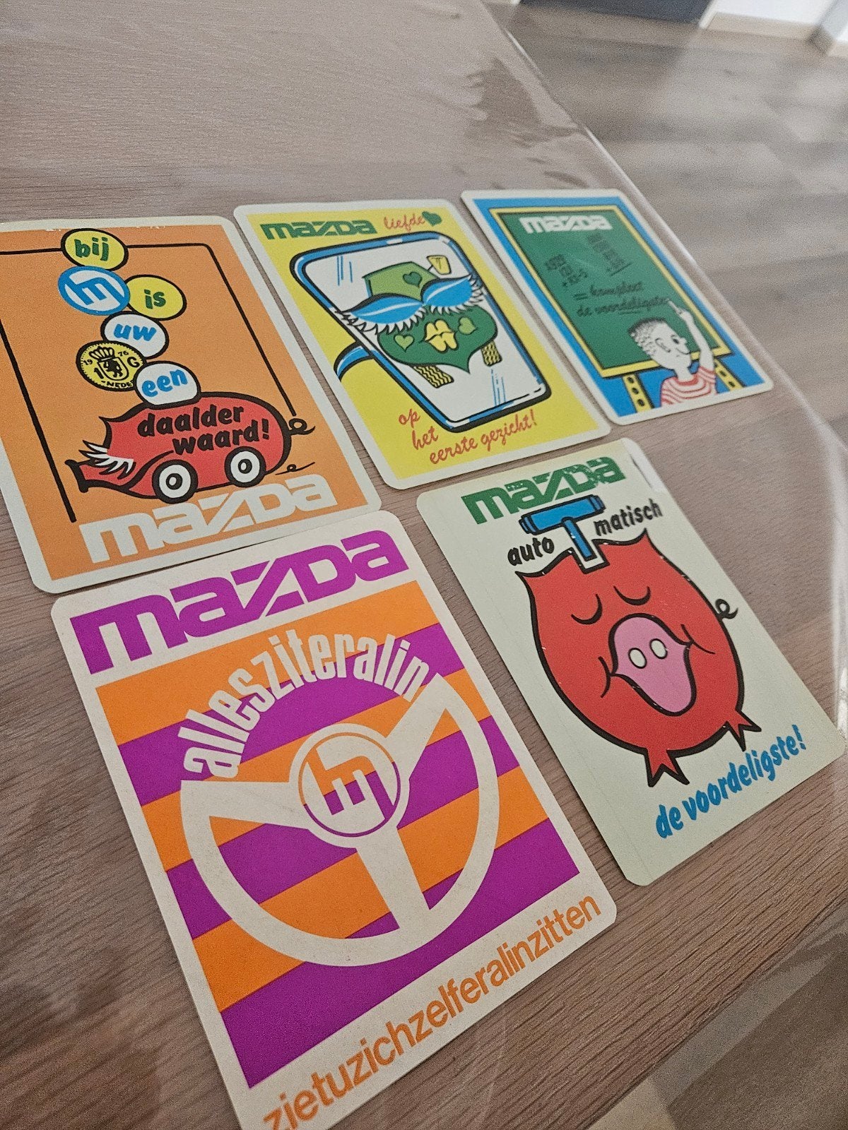 Mazda Auto stickers, Ophalen of Verzenden, Zo goed als nieuw, Auto of Motor