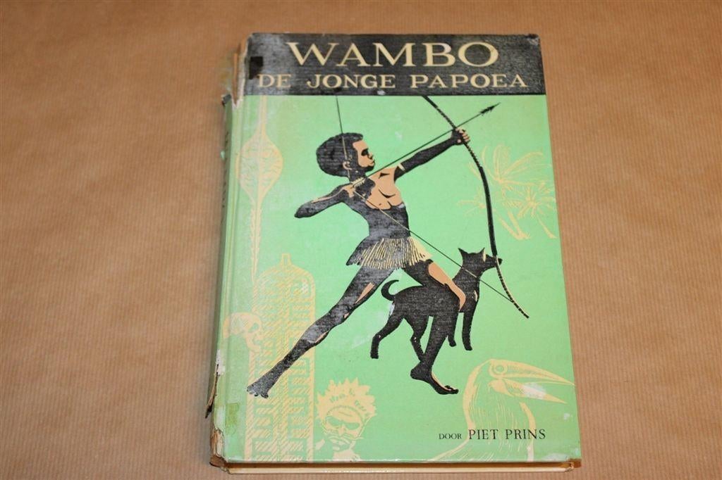 Wambo, de jonge Papoea — Vintage Jeugdboek [1e Druk 1961], Ophalen of Verzenden, Gelezen