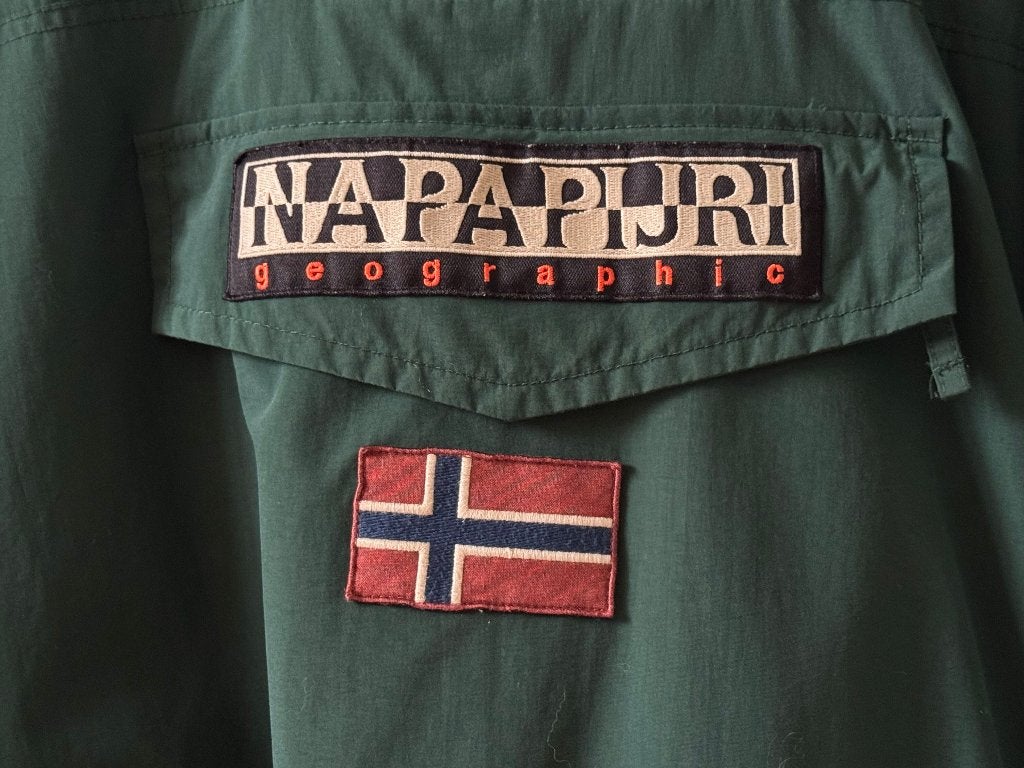Napapijri anorak jas pine groen maat XS - gewatteerd, Ophalen of Verzenden, Zo goed als nieuw, Maat 34 (XS) of kleiner, Napapijri
