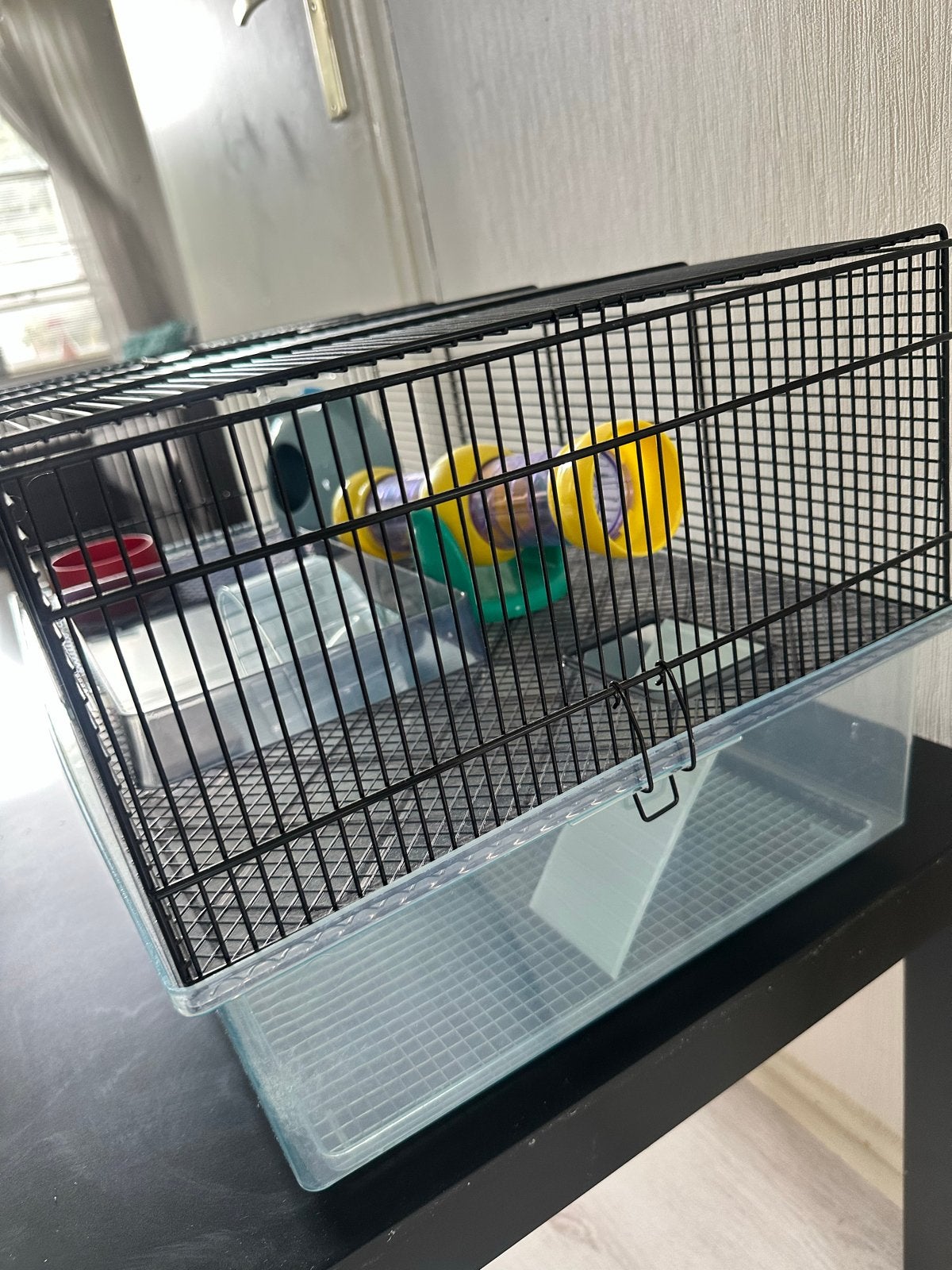 Hamsterkooi, Dieren en Toebehoren, Knaagdieren en Konijnen | Hokken en Kooien, Kooi, Minder dan 75 cm, Zo goed als nieuw, Ophalen