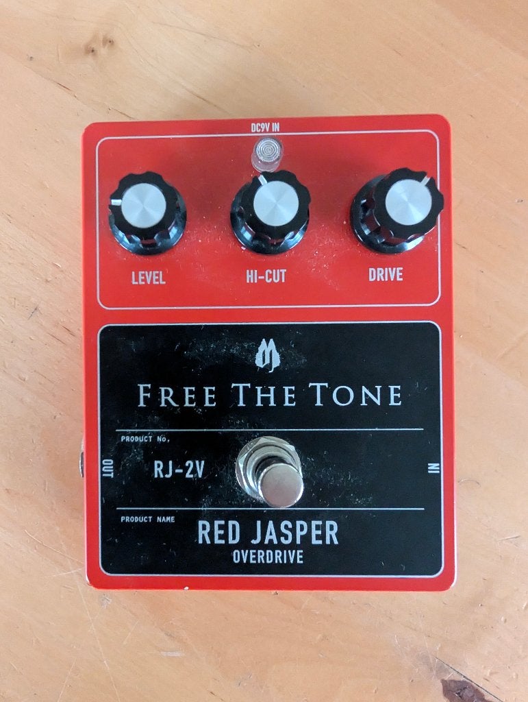 FREE THE TONE, RED JASPER overdrive, RJ-V2, Ophalen of Verzenden, Zo goed als nieuw, Distortion, Overdrive of Fuzz