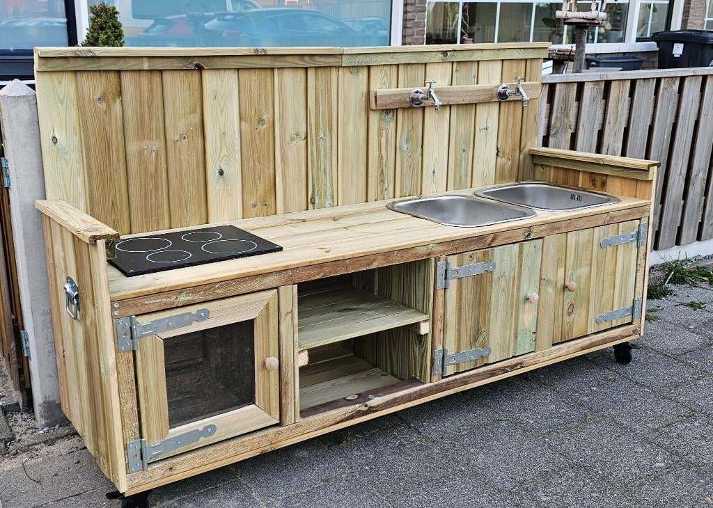 Speelkeuken voor buiten, Kinderen en Baby's, Ophalen, Nieuw, Hout, Speelkeuken