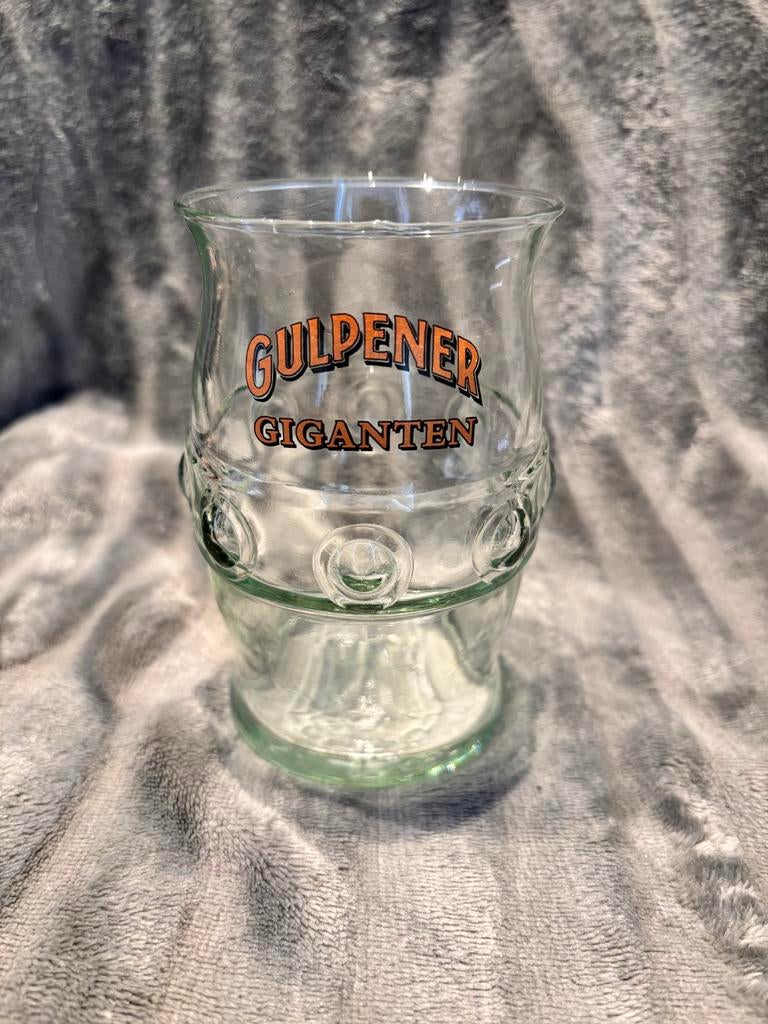 Gulpener Giganten Bierglas - Zo goed als nieuw, Ophalen of Verzenden, Zo goed als nieuw, Glas of Glazen, Gulpener