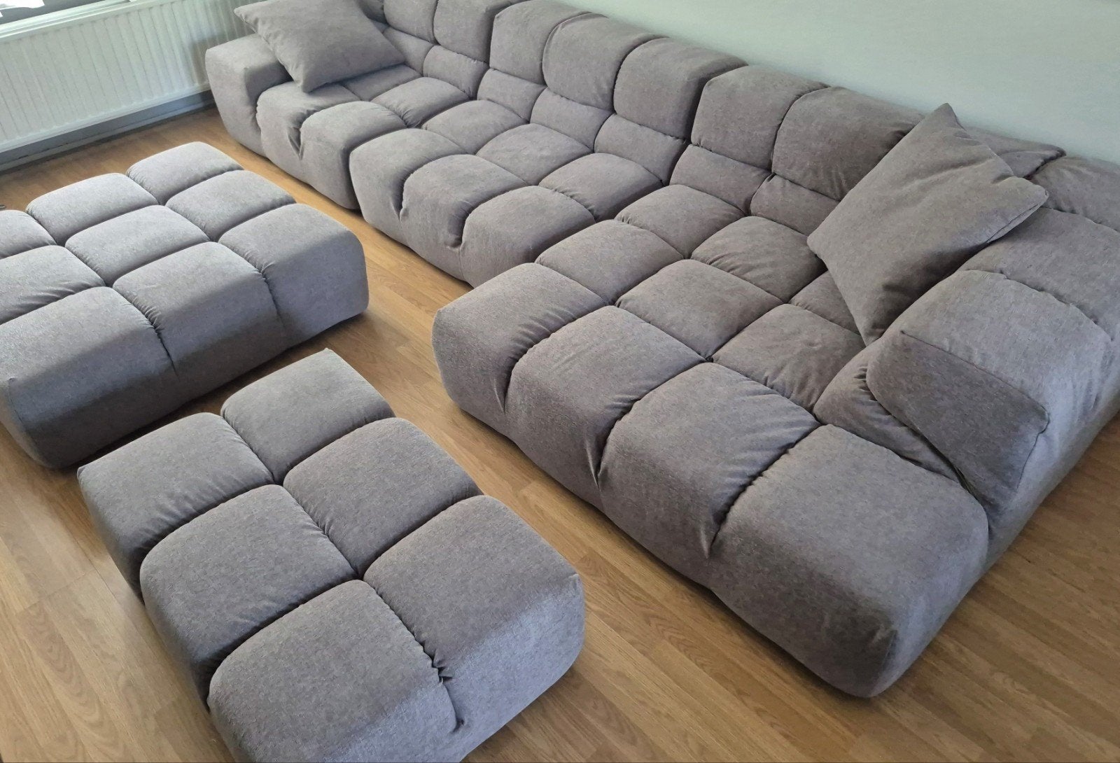 B&B Italia Tufty-Time design Loungebank 5 Modules 2 Kussens, Huis en Inrichting, Ophalen, Zo goed als nieuw, Stof, Design metaform de sede minotti