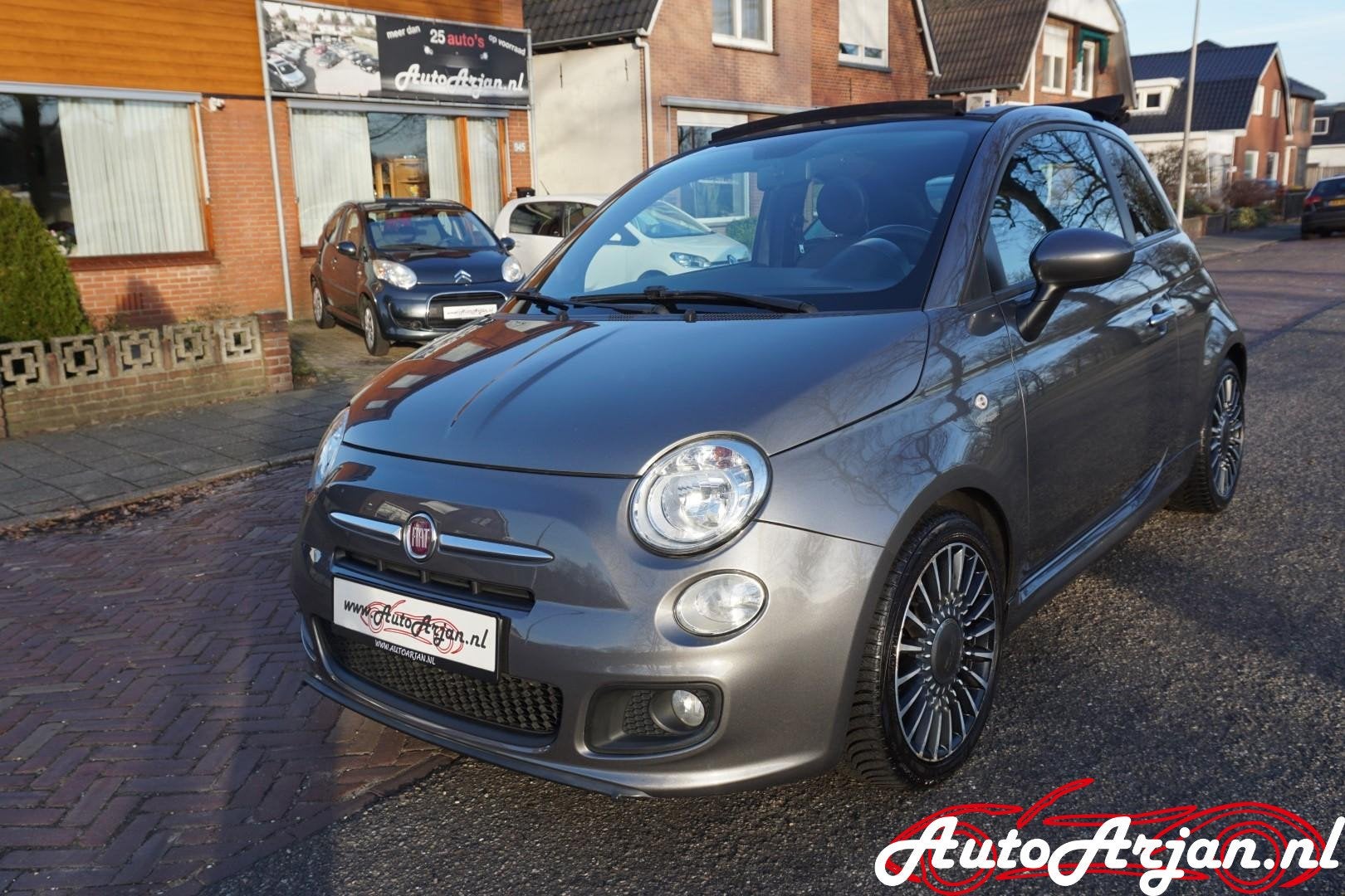 Fiat 500 Cabrio 1.2 Sport ,Bluetooth ,Garantie,, Euro 5, Gebruikt, 4 cilinders, Cabriolet