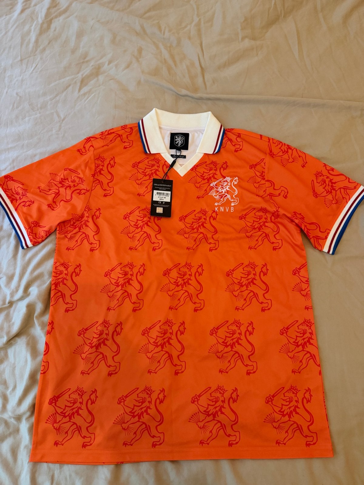 KNVB Retro Shirt Oranje Leeuw - Maat XL - Nieuw met labels, Maat XL, Ophalen of Verzenden, Nieuw, Shirt