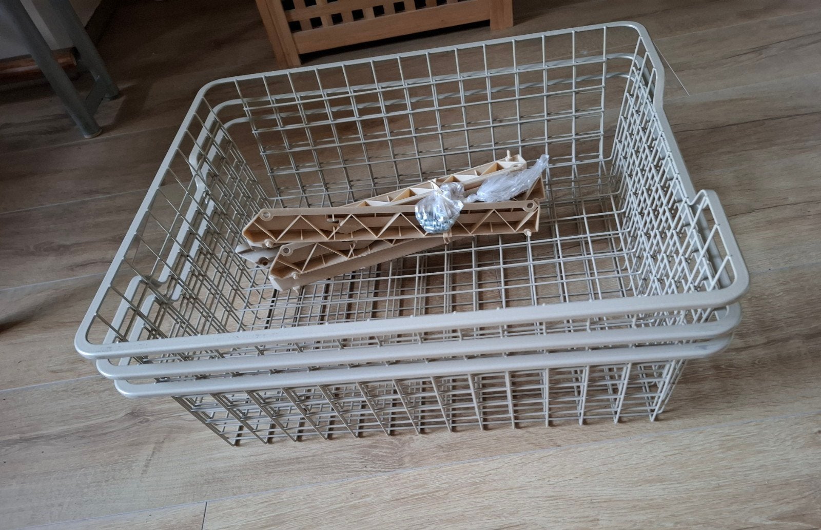 3x Komplement draadmand met rails. Voor Pax kast Ikea, Huis en Inrichting, Ophalen, Minder dan 50 cm, Gebruikt, Minder dan 100 cm