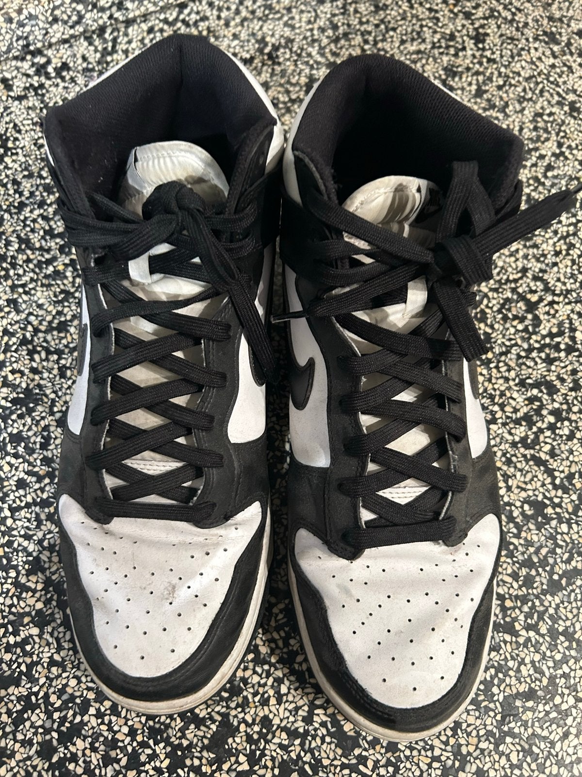 Nike Dunk High Black White - Maat 47, Overige kleuren, Ophalen of Verzenden, Sneakers of Gympen, Gedragen