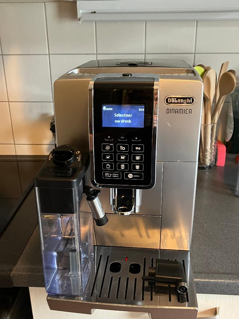 DeLonghi Dinamica Koffiemachine ECAM 350.75 S, 10 kopjes of meer, Koffiemachine, Ophalen of Verzenden, Zo goed als nieuw