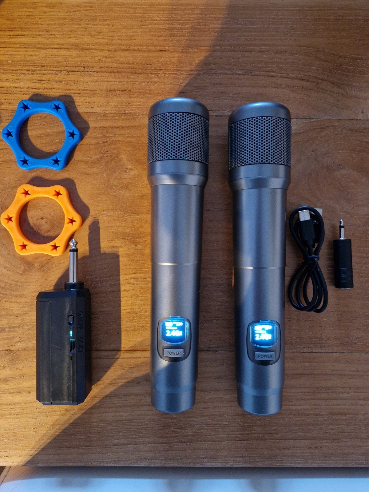 NIEUW ~ ACCU Bluetooth set 2 Microfoons voor JBL PARTYBOXEN, Verzenden, Nieuw, Zangmicrofoon, Draadloos
