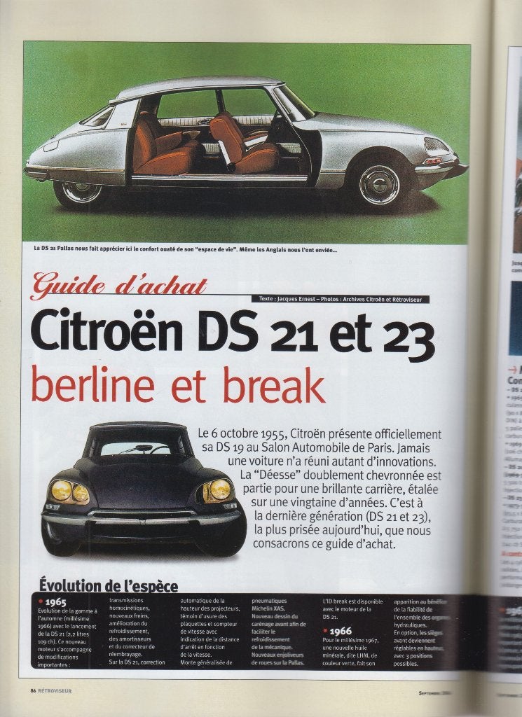 Citroën DS21 DS23 guide d'achat classic car, Verzenden, Gelezen, Citroën