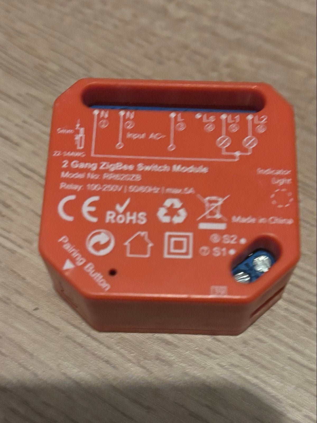 LoraTap 2 Gang ZigBee Schakelmodule RT620zb, Doe-het-zelf en Verbouw, Elektra en Kabels, Ophalen of Verzenden, Nieuw, Overige merken