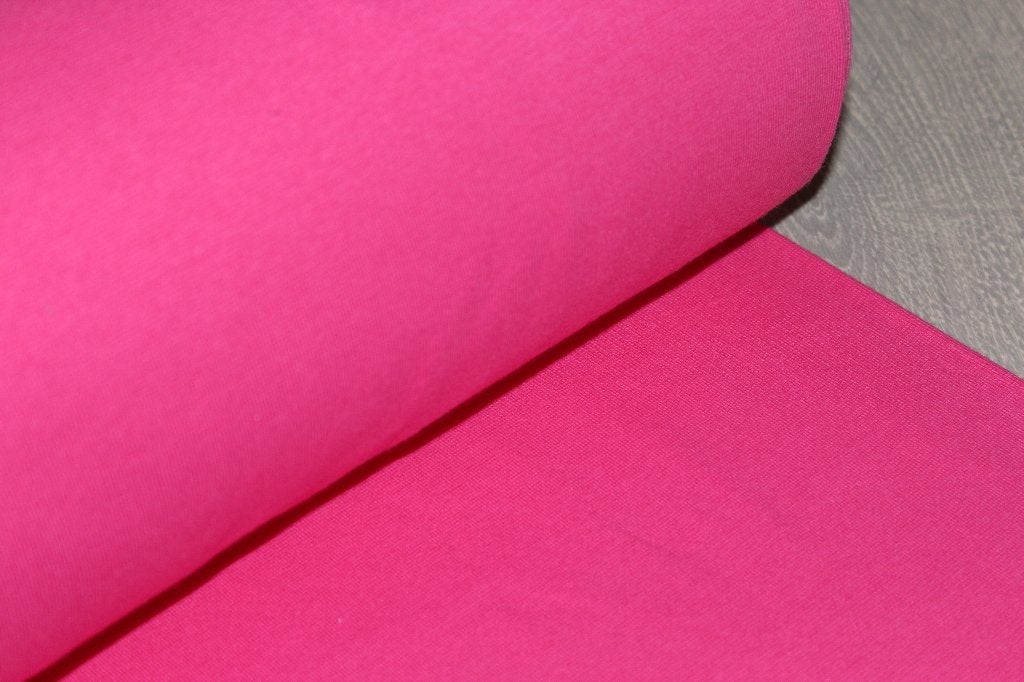 Katoenen boordstof - basic uni roze gekleurd #1357, Ophalen of Verzenden, 30 tot 120 cm, Katoen, Roze
