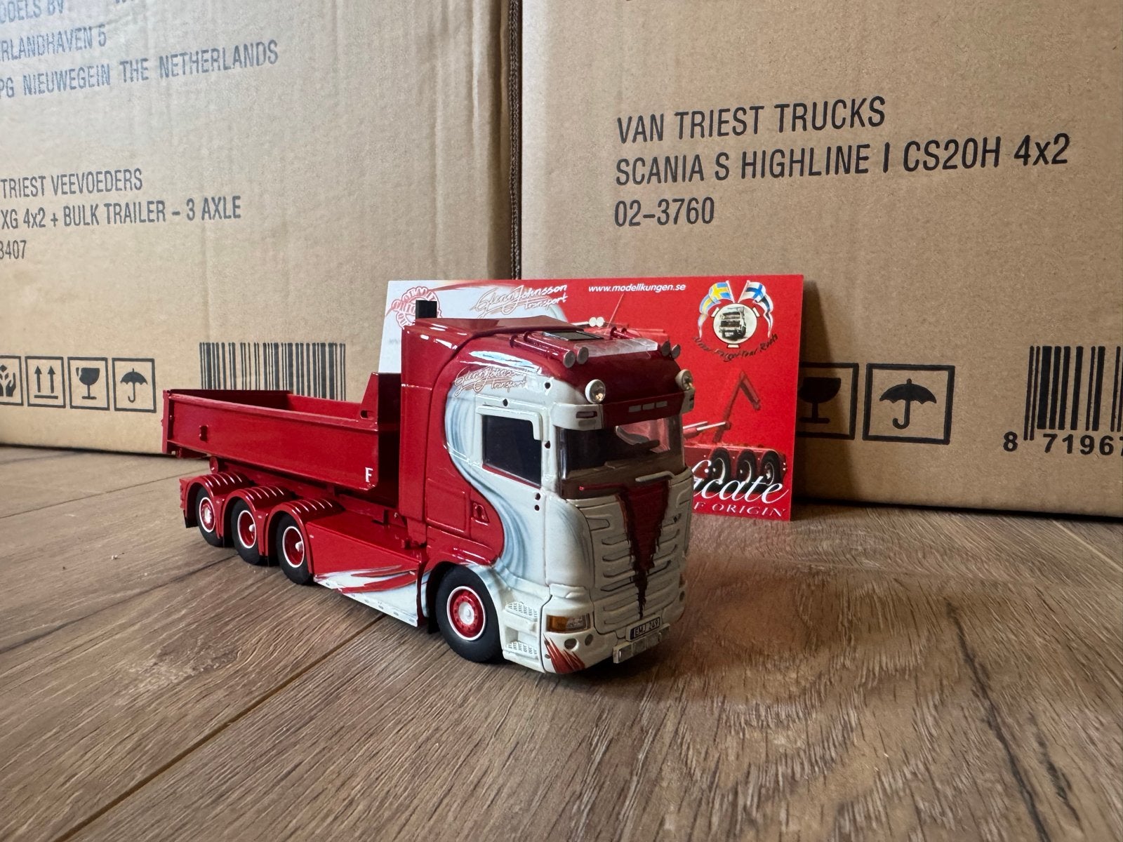 Tekno scania glen johnsson, Overige merken, 1:32 tot 1:50, Nieuw, Ophalen of Verzenden