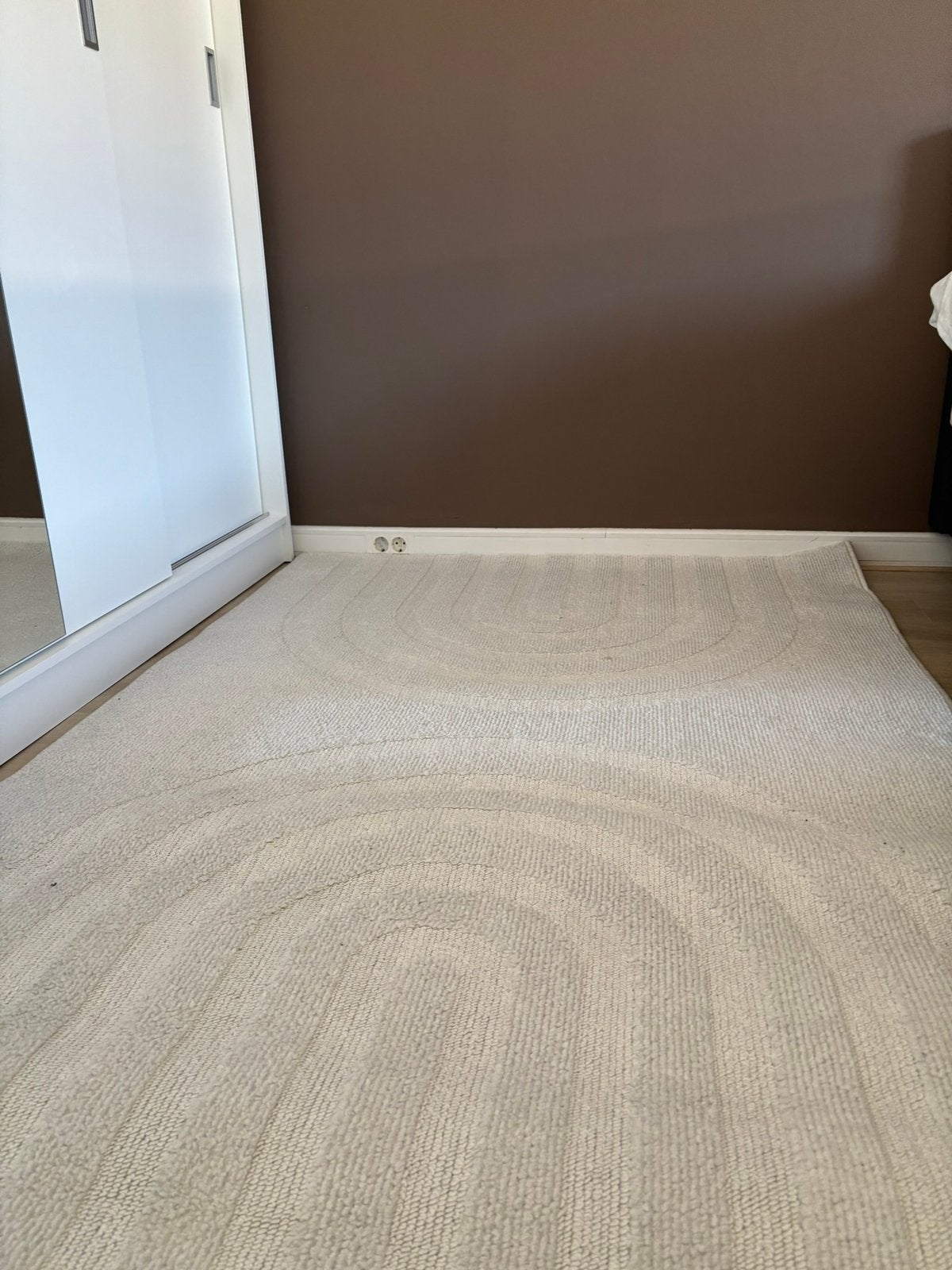 Vloerkleed japandi wit crème, Ophalen, Zo goed als nieuw, Wit, Tapijt