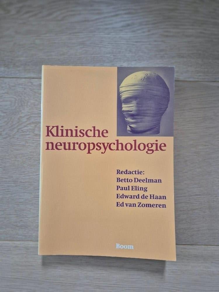 Klinische neuropsychologie, Ophalen of Verzenden, Gelezen, Klinische psychologie