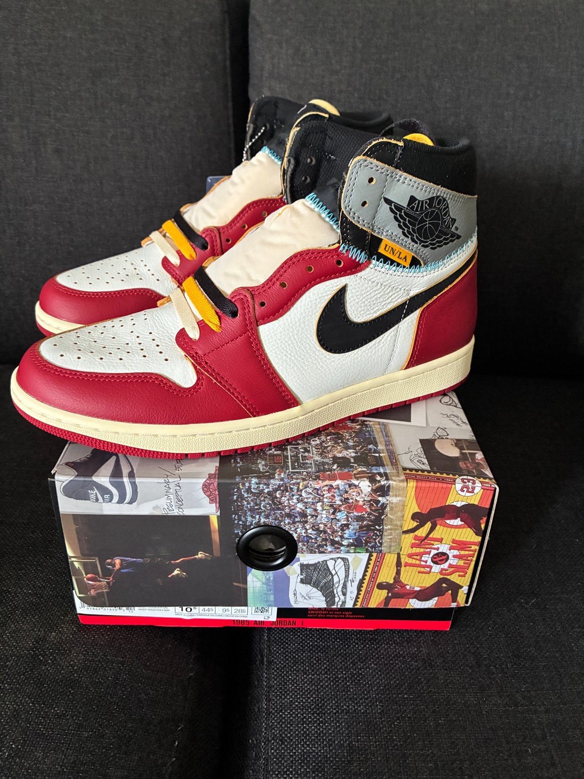 Air Jordan 1 Retro High OG SP Union LA Chicago, Kleding | Heren, Ophalen of Verzenden, Nieuw, Overige kleuren, Sneakers of Gympen