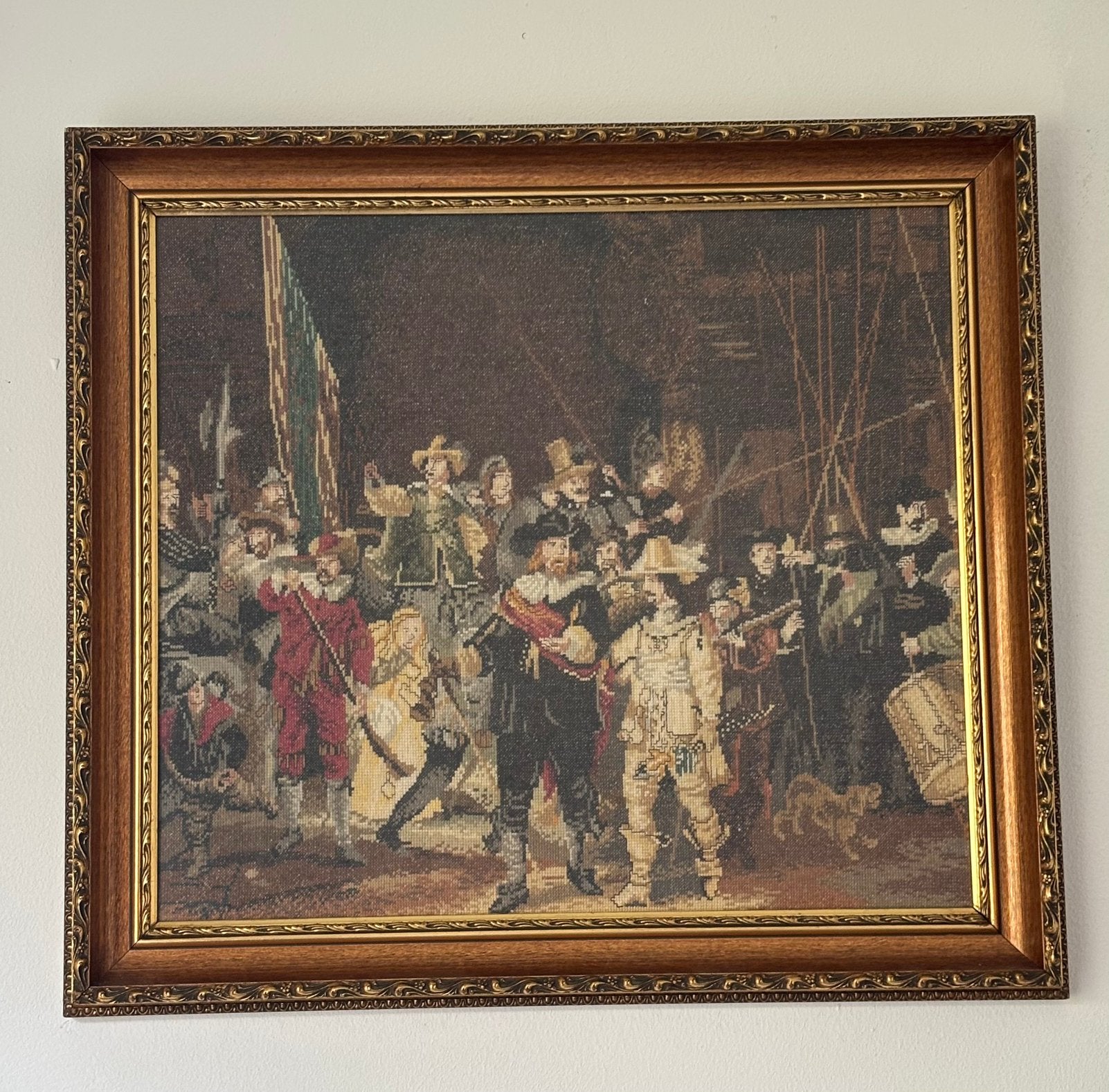 De Nachtwacht geborduurd, Ophalen of Verzenden