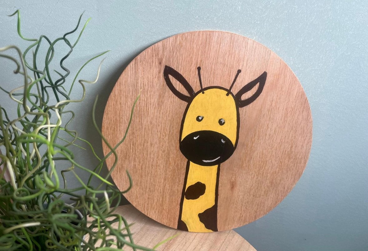 Wanddecoratie kinderkamer giraffe, Ophalen of Verzenden, Nieuw, Wanddecoratie