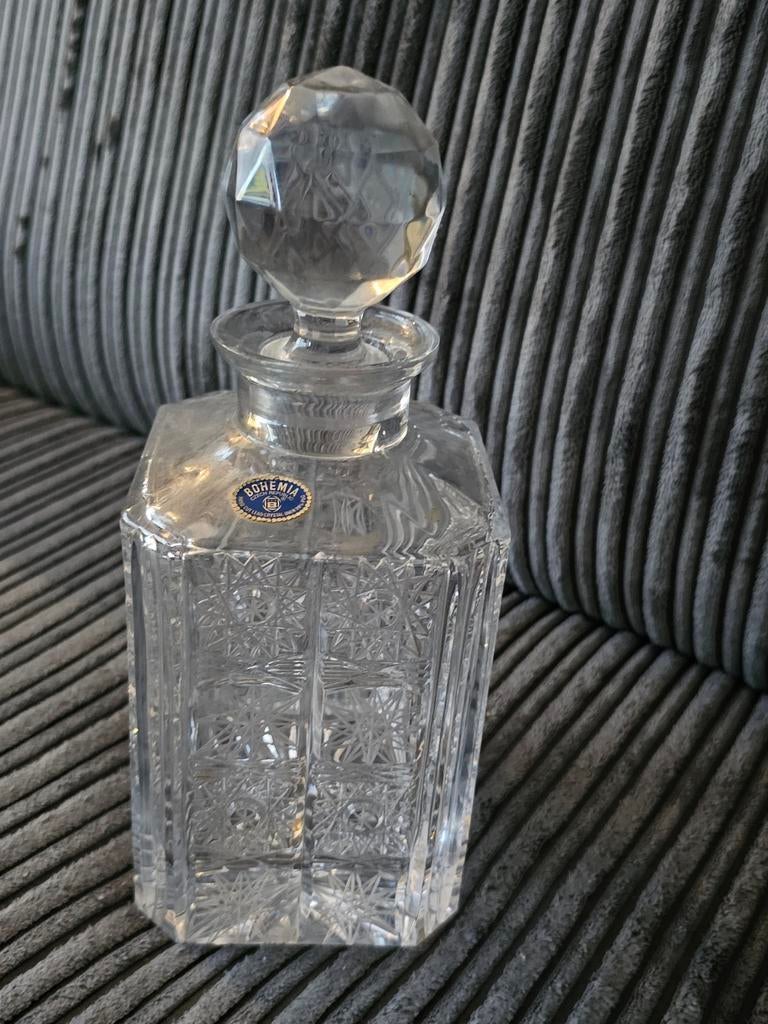 Luxe kristal wiskey Karaf incl dop, Antiek en Kunst, Antiek | Glas en Kristal, Ophalen of Verzenden