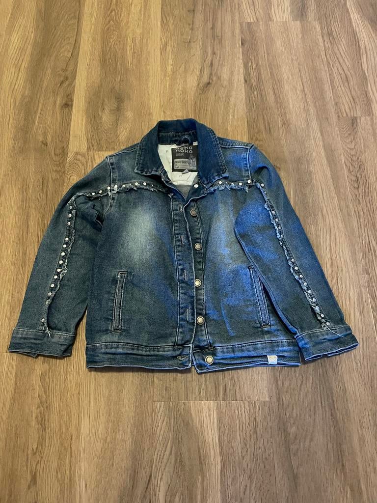 Stoere spijkerjas Koko Noko maat 116/6Y, Ophalen of Verzenden, Zo goed als nieuw, Meisje, Jas