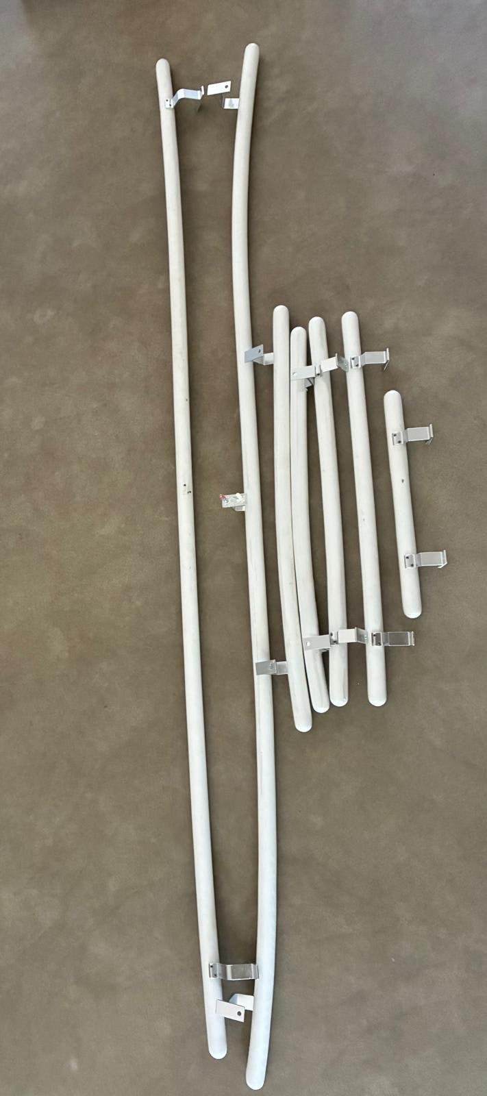 Complete set met 7 trapleuningen, Doe-het-zelf en Verbouw, Ophalen, Gebruikt, Trap, 2 tot 4 meter