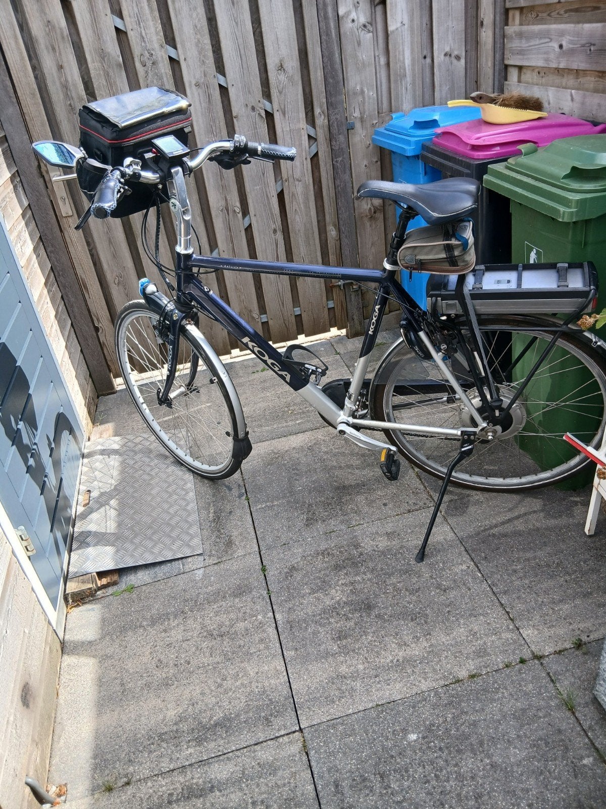 elektrische fiets koga, Gebruikt, 59 cm of meer, 30 tot 50 km per accu, Ophalen