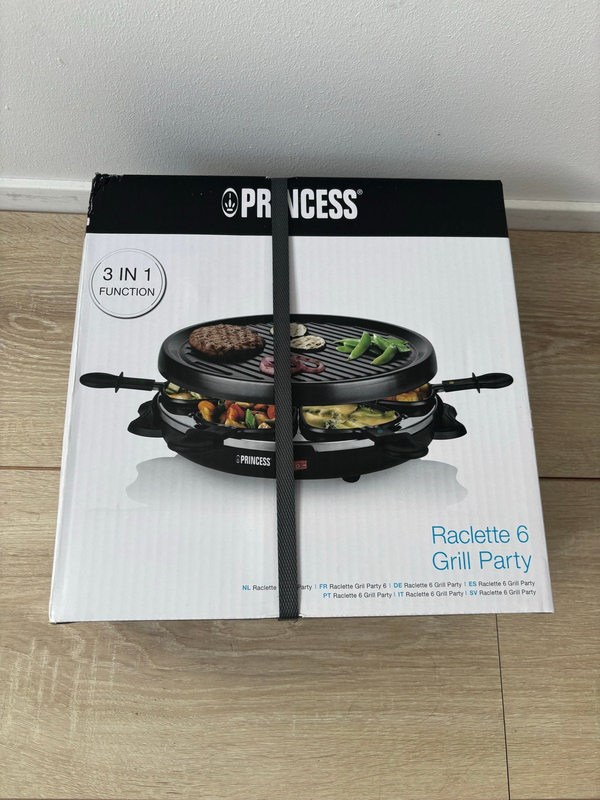 Princess Raclette 6 Grill Party - Nieuw in doos, Ophalen, Nieuw, 4 t/m 7 personen