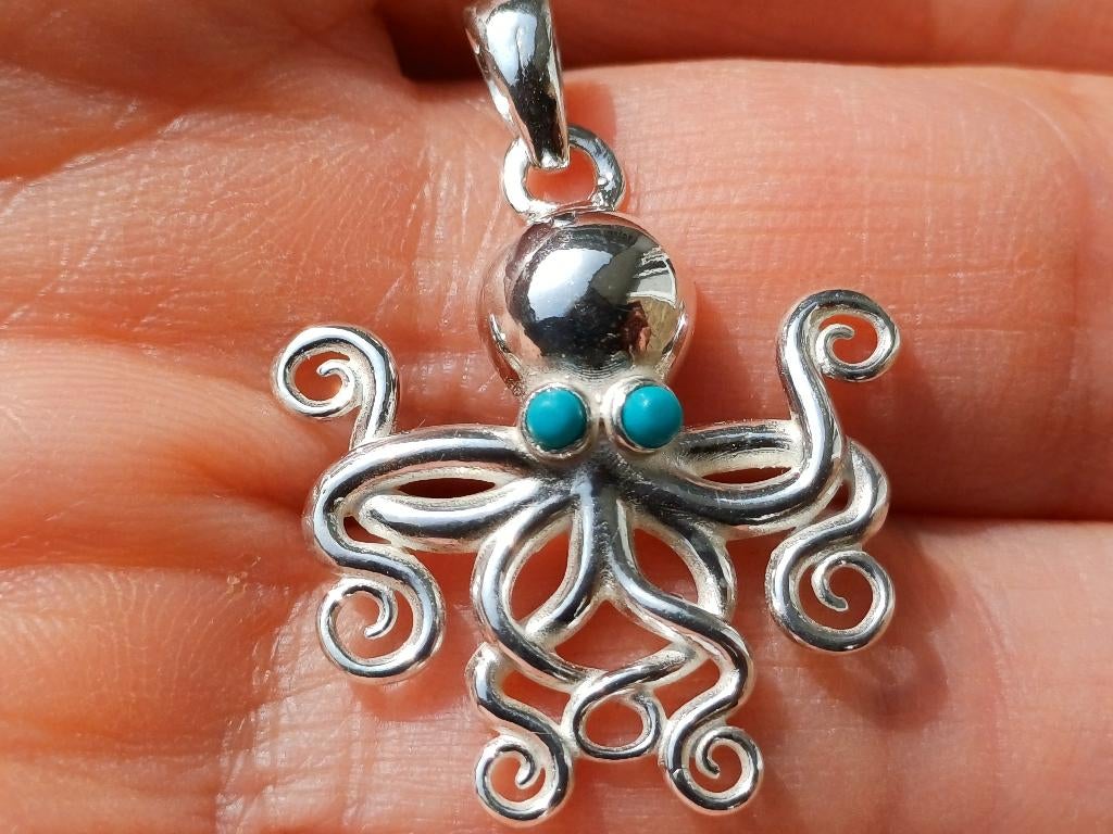 Vanoli 925 zilveren kettinghanger octopus / inktvis, Vanoli, Amsterdam, Nieuw, Ophalen of Verzenden