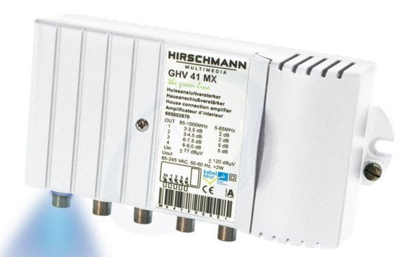 Hirschmann GHV-41MX Versterker, Ophalen of Verzenden, Gebruikt, Minder dan 60 watt, Overige merken
