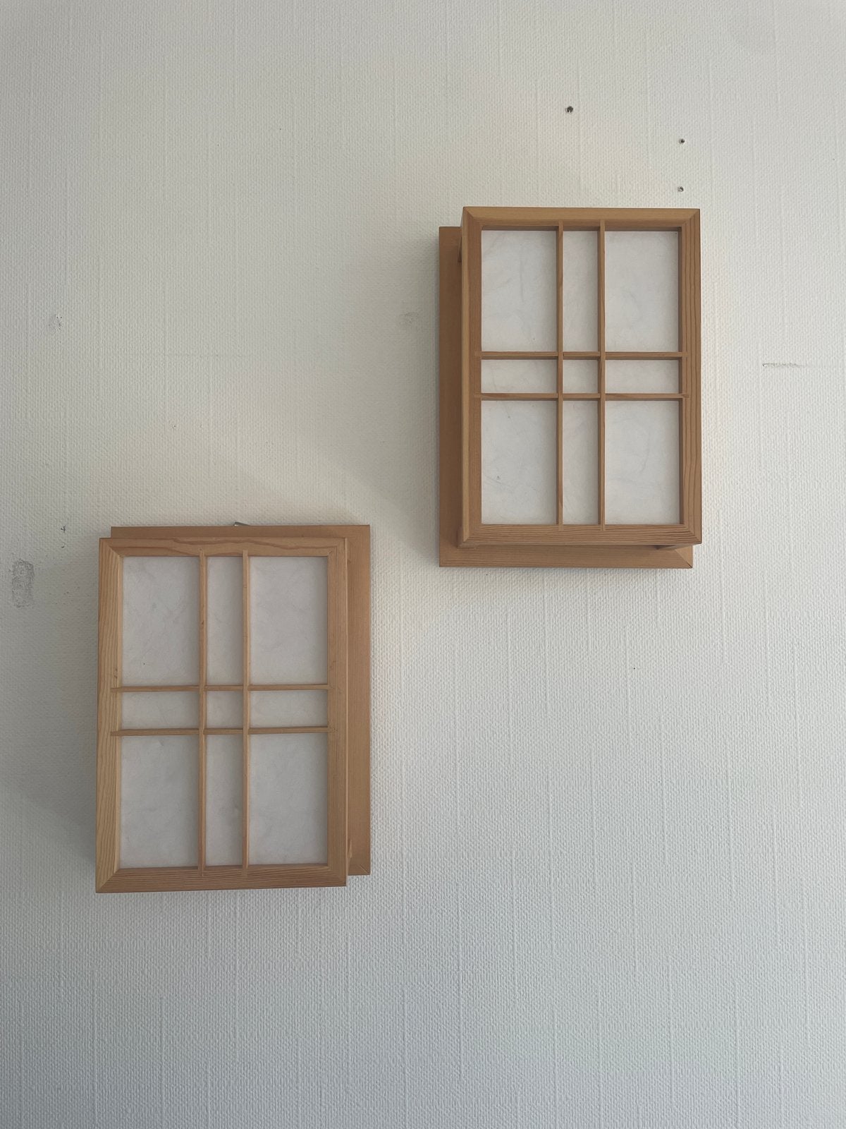 2 Japanse Tatami Wandlampen - Zo Goed Als Nieuw, Huis en Inrichting, LED, Overige fittingen, Ophalen of Verzenden, Zo goed als nieuw
