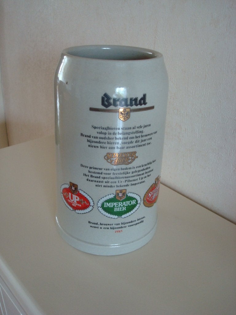 Bierpul Brand bier 1985, Ophalen of Verzenden, Zo goed als nieuw, Pul(len), Brand
