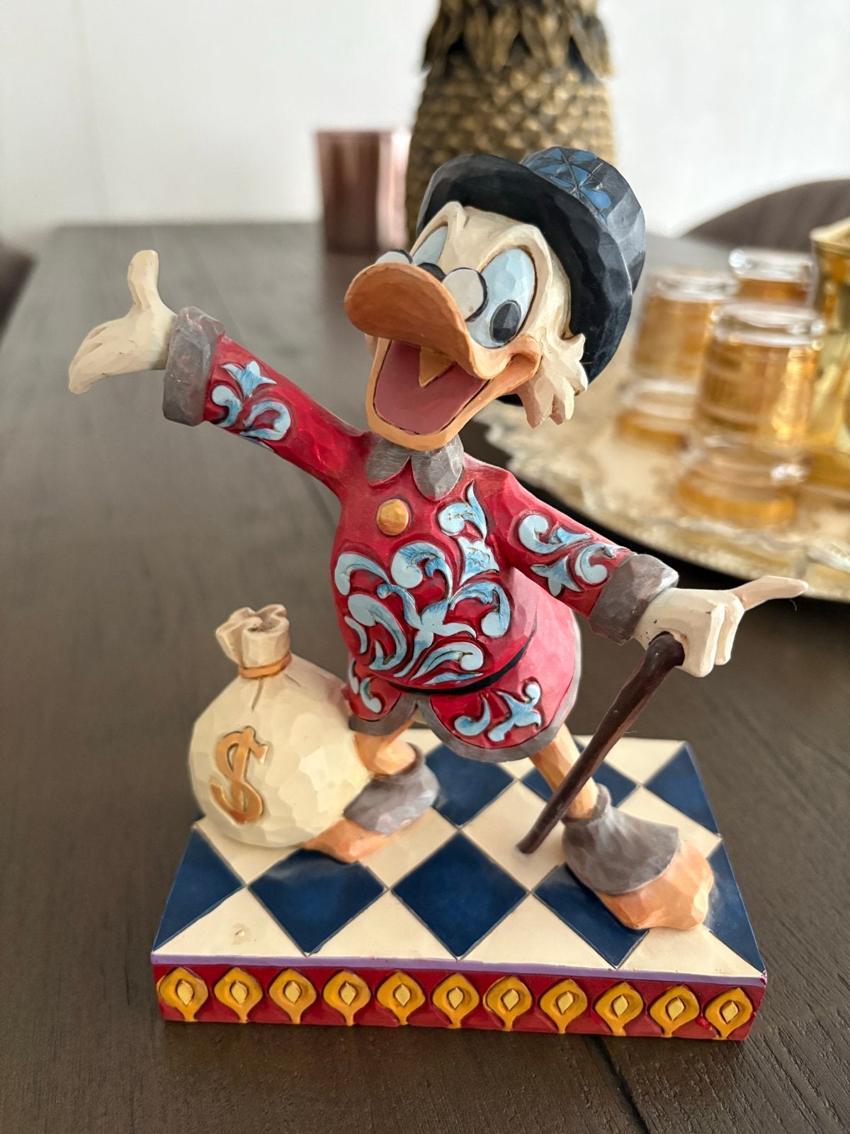Dagobert Duck beeldje - Disney Jim Shore, Ophalen, Zo goed als nieuw