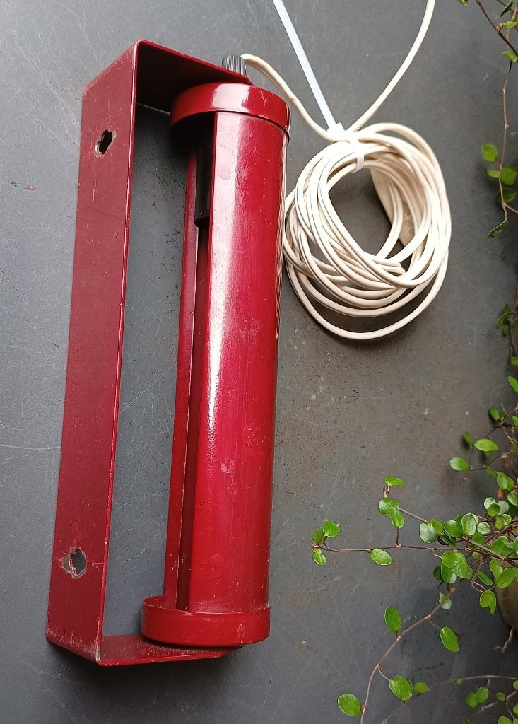 Bedlamp  - rode wandlamp  - verstelbaar   € 10,-, Gebruikt, Rood, E14 (klein), Ophalen of Verzenden