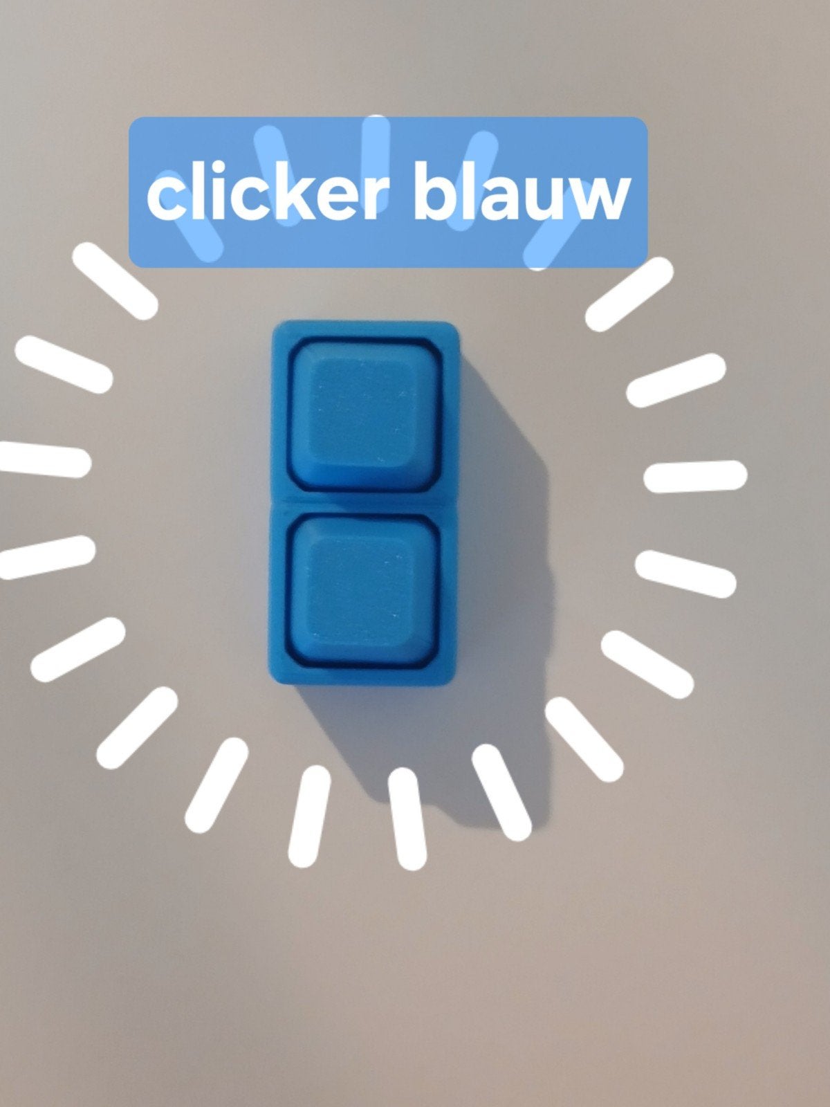 fidget clicker blauw, Verzamelen, Verzenden, Nieuw