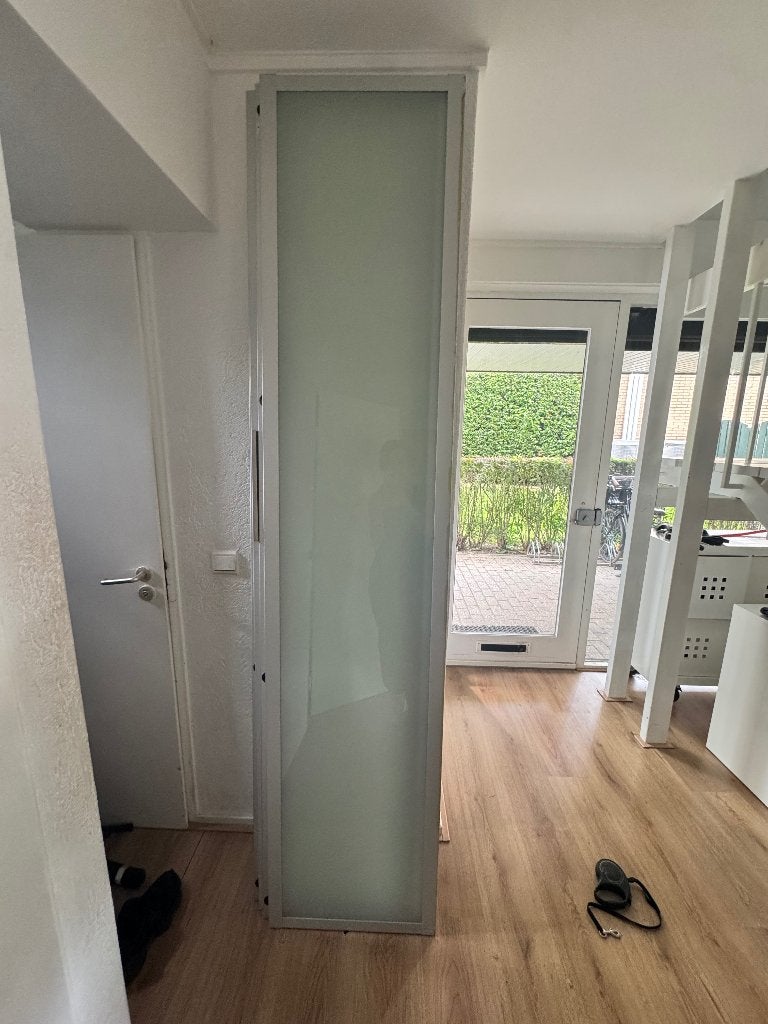 Melkglas kastdeuren IKEA 50cm bij 220cm, Ophalen, Gebruikt, 200 cm of meer, 50 tot 100 cm