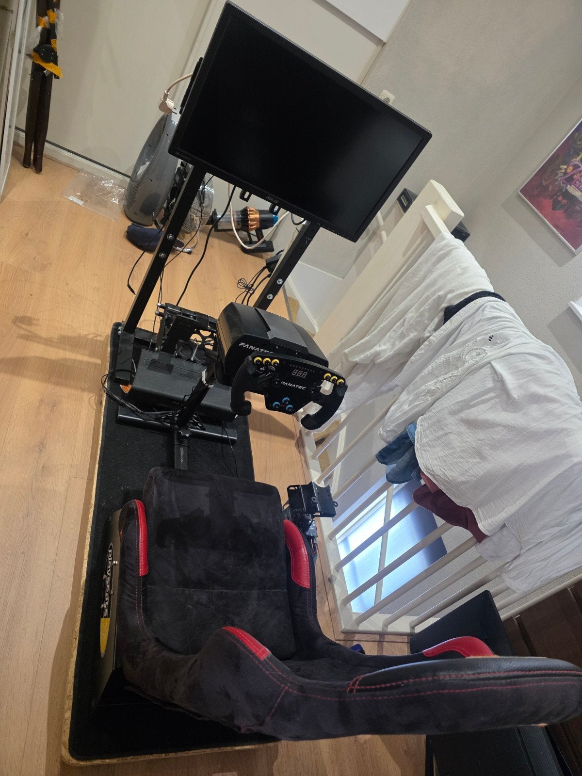 Fanatec CSL Elite F1, loadcell, Playseat PRO + monitor, Ophalen, Overige merken, Zo goed als nieuw