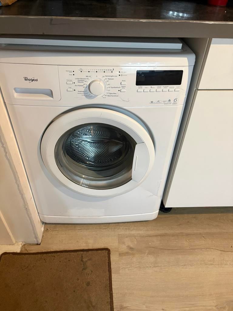 Wasmachine whirphole, Witgoed en Apparatuur, Ophalen, 1200 tot 1600 toeren, Gebruikt, 4 tot 6 kg
