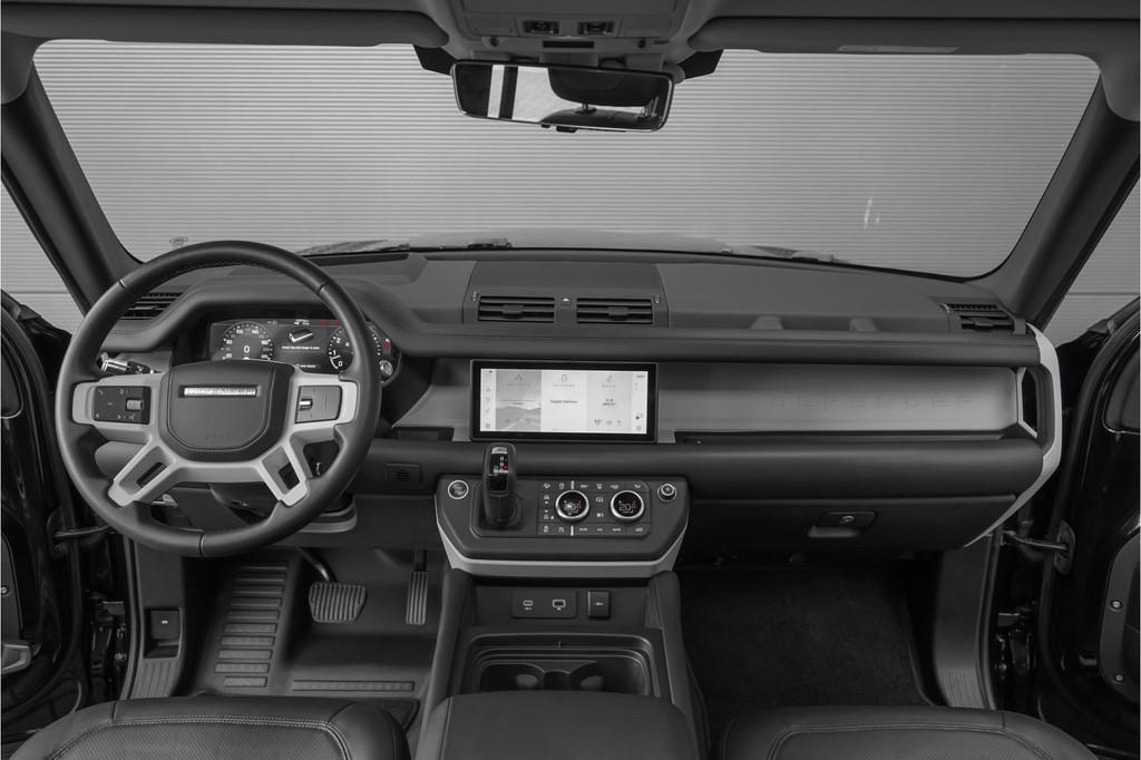 Land Rover Defender 110 3.0 P400 X HSE Pano Meridian ACC Sta, Automaat, 12 maanden, Gebruikt, Leder