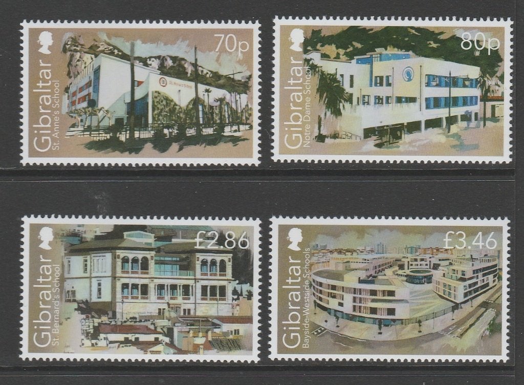Gibraltar - 2020 - scholen / schoolgebouwen - pf, Verzenden, Overige landen, Postfris