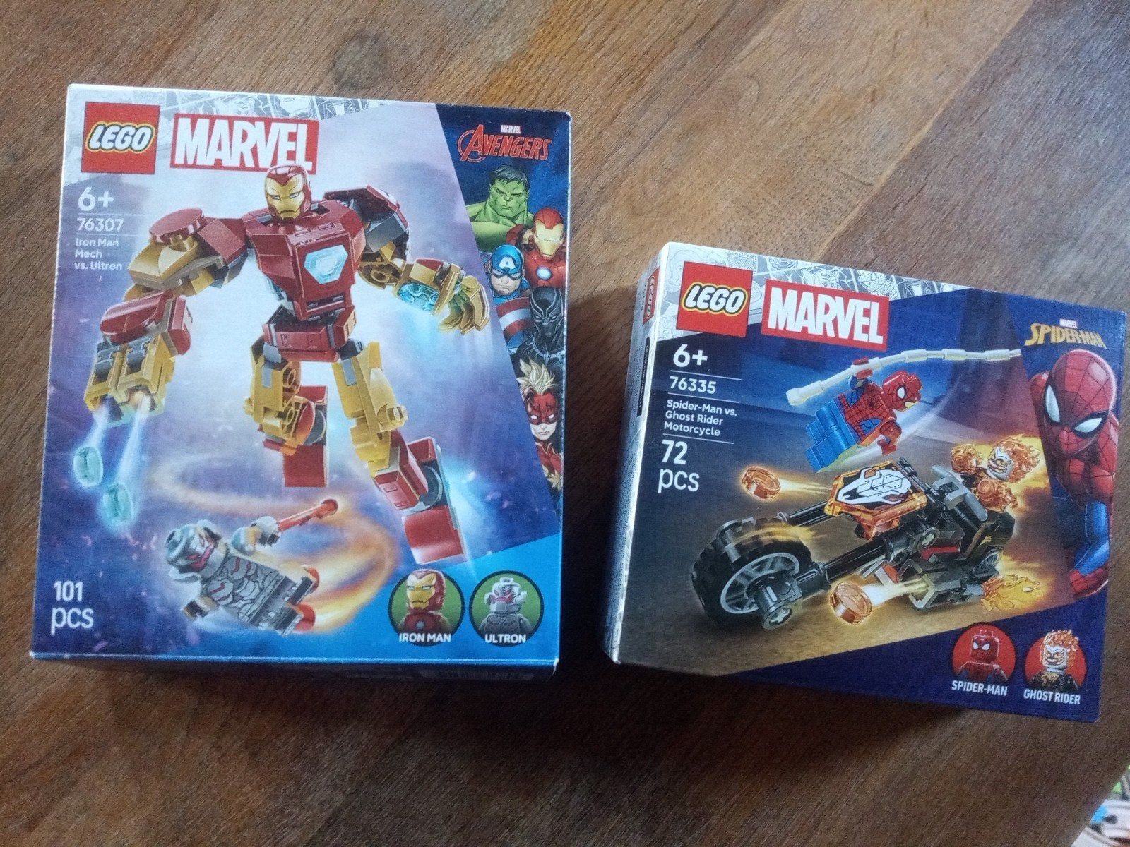Lego Marvel 76307 Iron man Mech & 76335 Spiderman, Kinderen en Baby's, Ophalen of Verzenden, Nieuw, Complete set, Lego