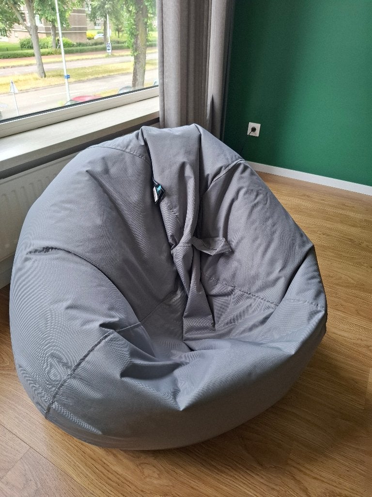 Zit Zak/Pouf XXL Grey, Huis en Inrichting, Zitzakken, Ophalen, Nieuw, Grijs, Zitzak