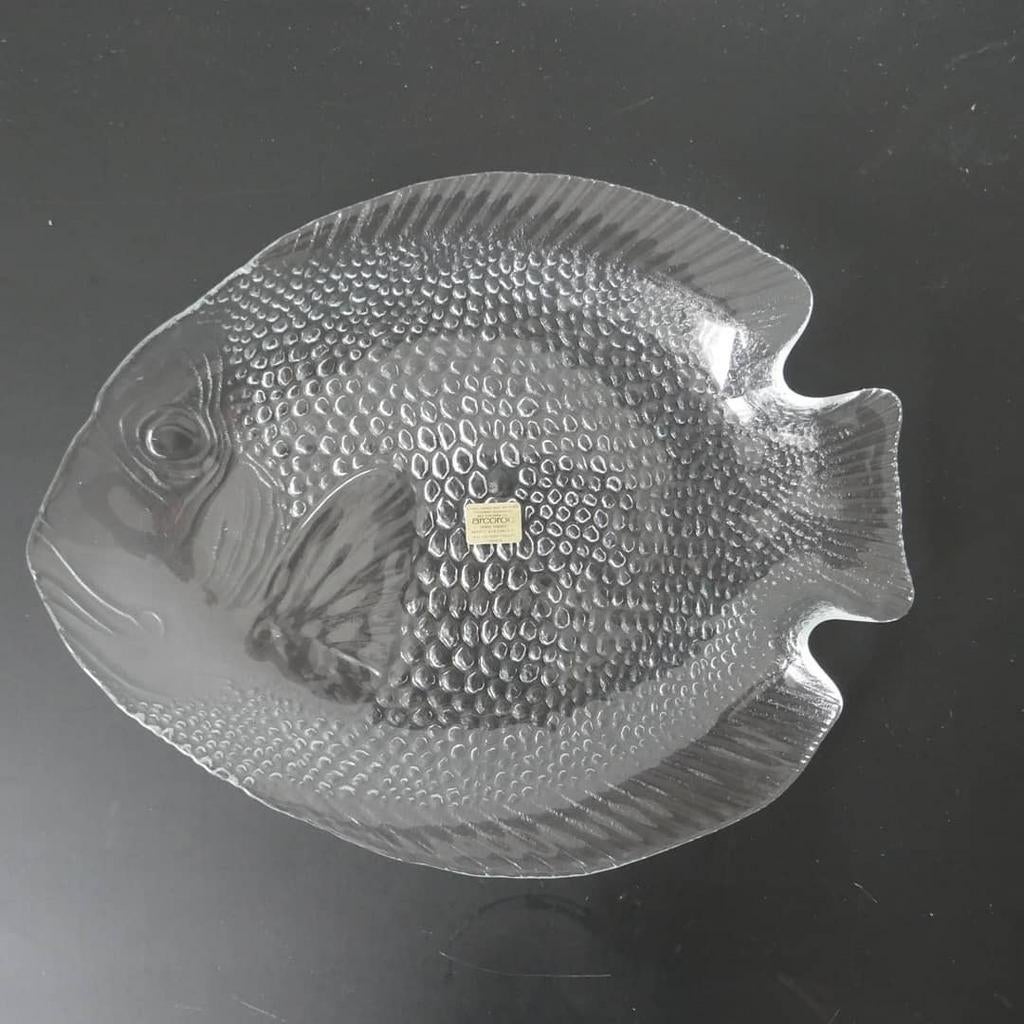 14x Jaren 70 Arcoroc Poisson borden en schalen, Ophalen of Verzenden, Overige stijlen, Bord(en)