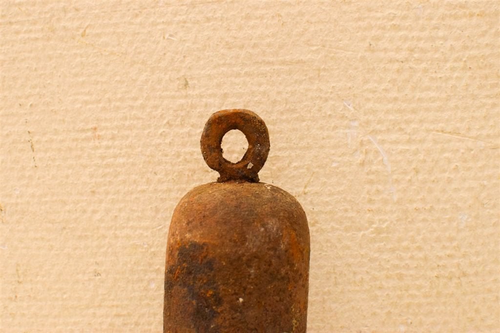 Antieke Gewicht van een klok met oogje 49450, Ophalen of Verzenden, Gebruikt, Wandklok